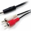 CABLE 2RCA - 2RCA ROJO 2 MTS