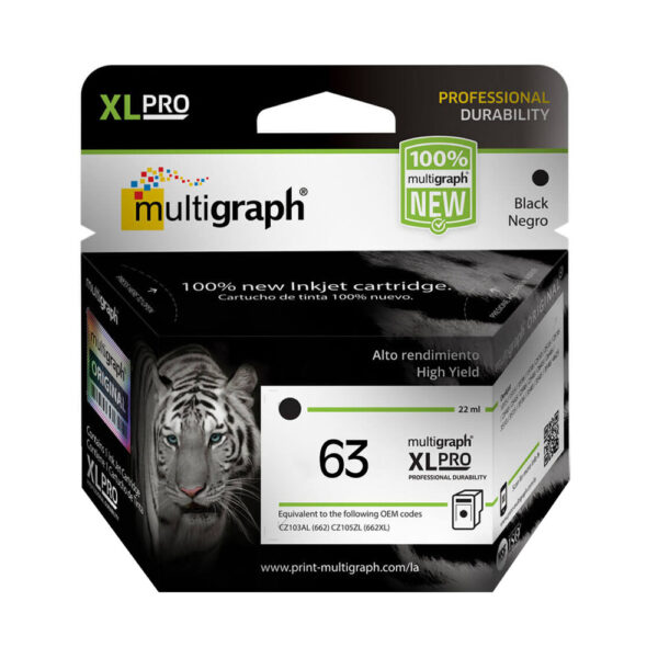 CARTUCHO MULTIGRAPH 63XL NEGRO