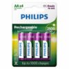 PILA RECARGABLE PHILIPS AAX4 2500MAH