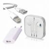 KIT CABLE-CARGADOR-AURICULAR IPHONE 8-11