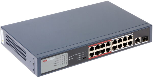 SWITCH POE HIKVISION 16 PUERTO GIGABITE DS-3E05189-E-M