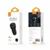 CARGADOR PARA VEHICULO CAR CHARGUER PD20W QC3.0 NARANJA