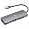 HUB 3 PUERTOS SATE TIPO-C A USB 3.0 + RJ45 A-HUBC50