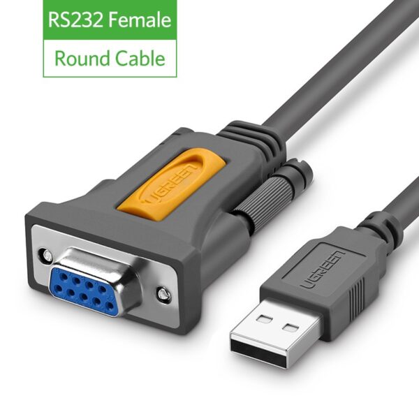 CABLE UGREEN USB A RS-232 DB9 SERIAL HEMBRA - Imagen 2