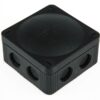 CAJA CONEXIÓN EXTERNA 85X85 NEGRO