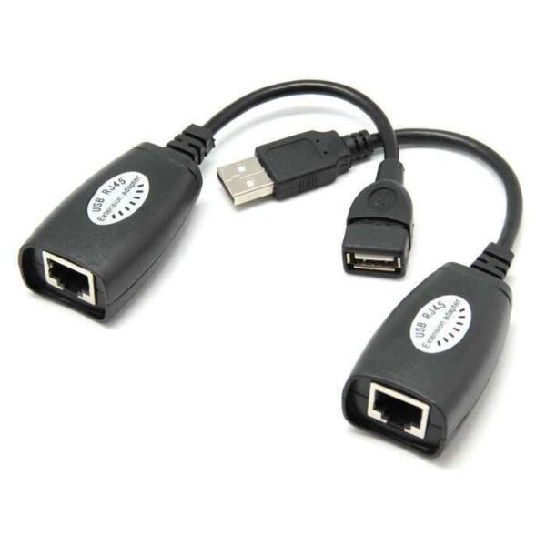 USB A RED RJ45 EXTENSOR  ADAPTADOR - Imagen 2