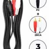 CABLE 2RCA MACHO - P2 ESTEREO AV-15 1.8M