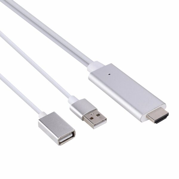 CABLE HDMI A USB-C-B8-LIGHTNING - Imagen 2