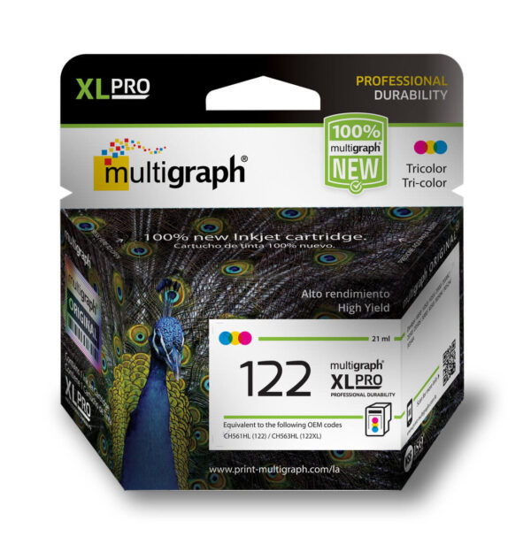 CARTUCHO MULTIGRAPH 122 COLOR XL - Imagen 2