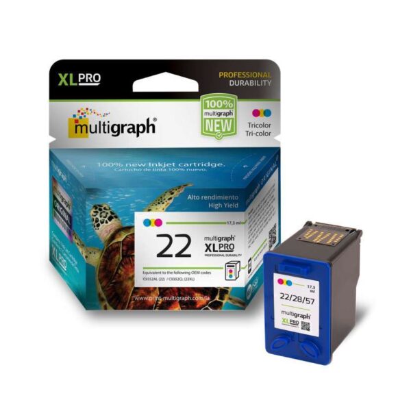 CARTUCHO MULTIGRAPH 22 COLOR XL - Imagen 2