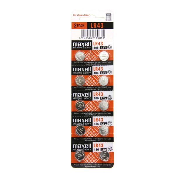 PILA MAXELL ALKALINE LR43 - Imagen 2