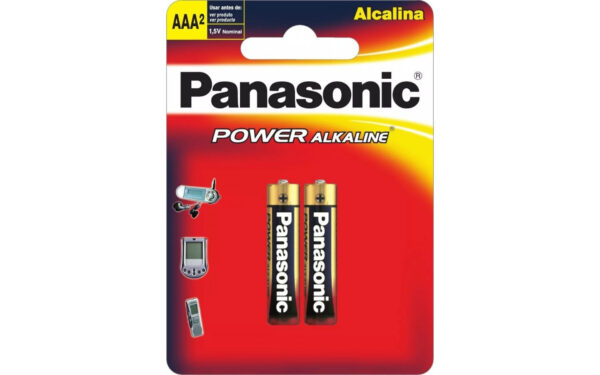 PILA PANASONIC AAX2 ALCALINA POWER - ROJO - Imagen 2