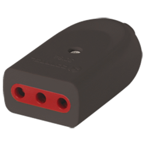 FICHA HEMBRA 2P 10A NEGRO UNIVERSAL - TRAMONTINA