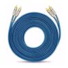 CABLE 2RCA MACHO - P2 ESTEREO AZUL 5 MTS