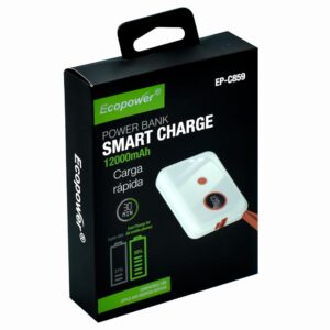 CARGADOR PORTATIL ECOPOWER EP-C859 - 12000MAH