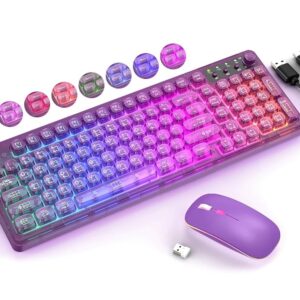 TECLADO + MOUSE BLUETOOTH SENIMO C-LUZ