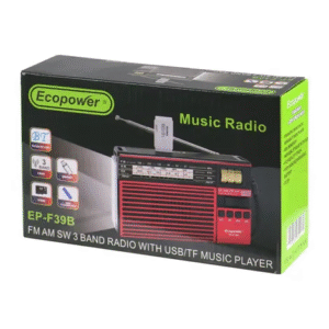 RADIO ECOPOWER EP-F39B BT-USB-SD-FM-AM - LINTERNA