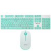 TECLADO + MOUSE WIRELESS FTX FTXGK600 - BCO-VERDE - ESPAÑOL