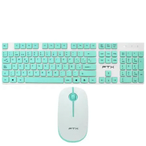TECLADO + MOUSE WIRELESS FTX FTXGK600 - BCO-VERDE - ESPAÑOL