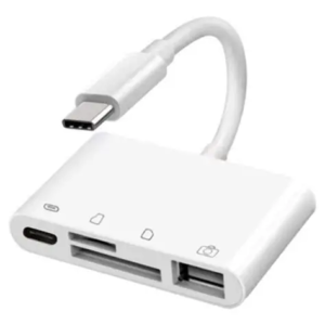 ADAPTADOR 4 EN 1 USB-C A SD-TF-USB