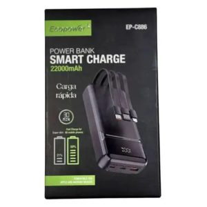 CARGADOR PORTATIL ECOPOWER  EP-C868 36000MAH